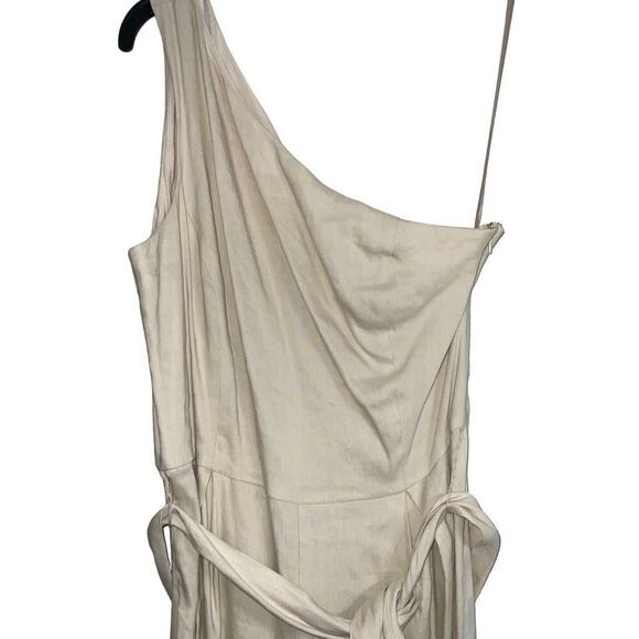 Antonio Melani Carlos One Shoulder Tie Waist Sleeveless Wide Leg Jumpsuit - Picture 3 of 6